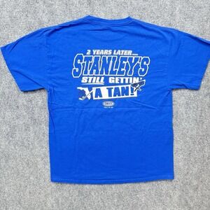 Tampa Bay Lightning Shirt Mens‎ Large Blue Stanley Cup Champs NHL Hockey